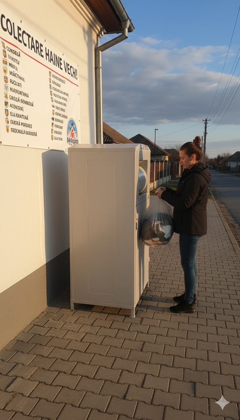 Containere pentru haine vechi, amplasate și în Bolboși!