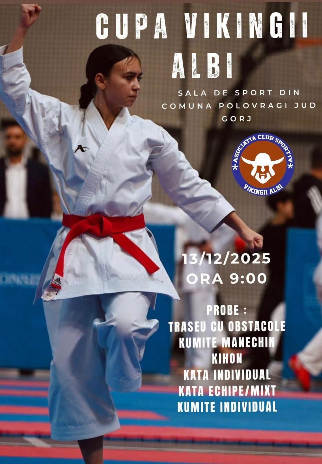 Polovragi devine centrul artelor marțiale: „Cupa Vikingii Albi” reunește micii karateka pe 13 decembrie