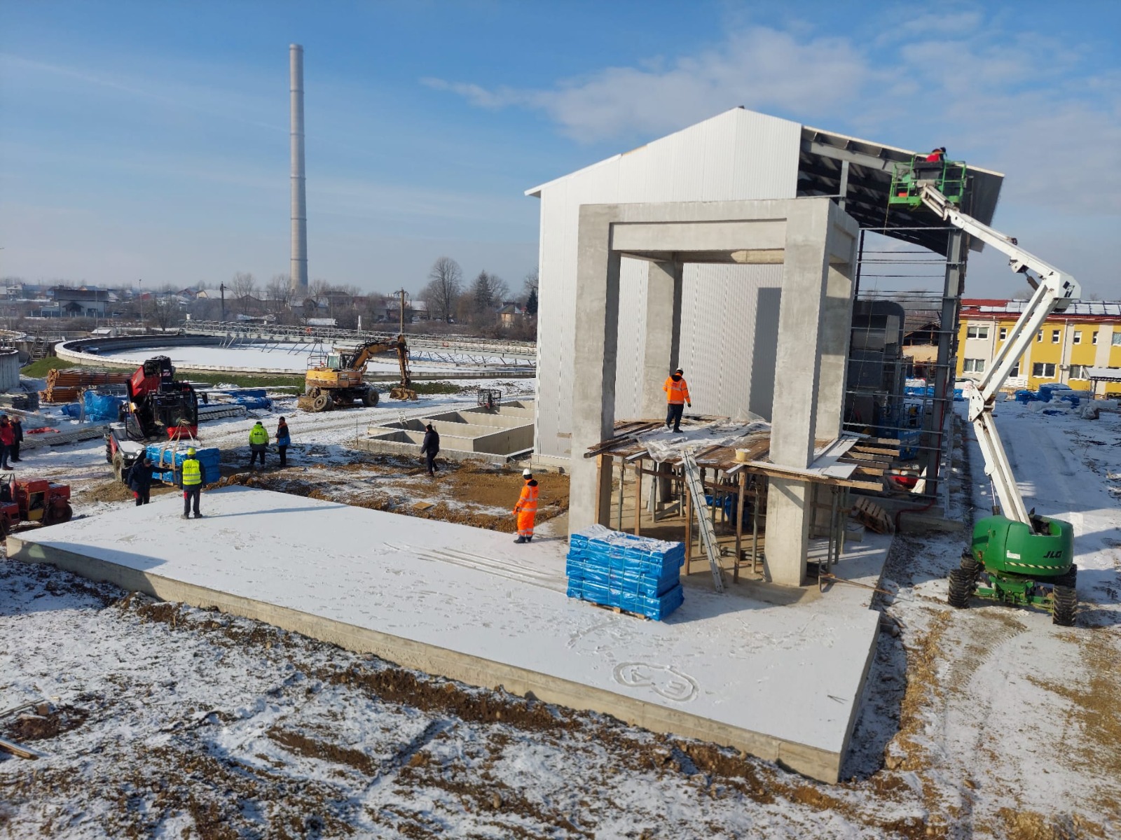 Stația de Epurare din Târgu Jiu, în stadiu avansat de lucru