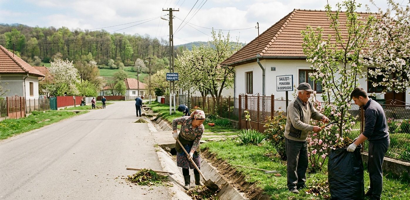 Curățenie de primăvară în comuna Săulești: Ce obligații au cetățenii