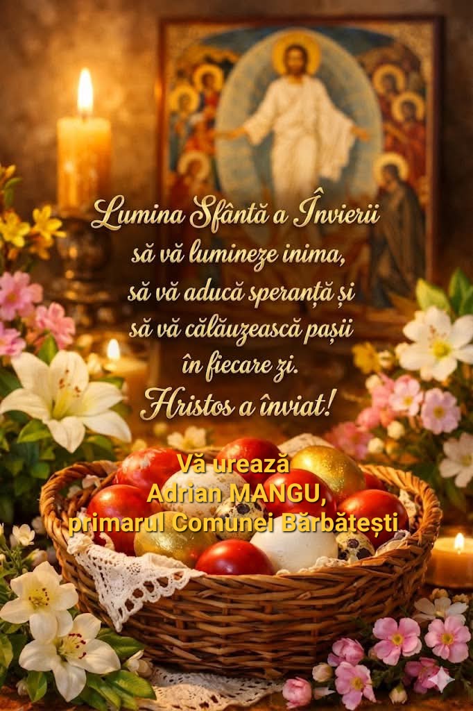 Felicitare Primăria Bărbătești