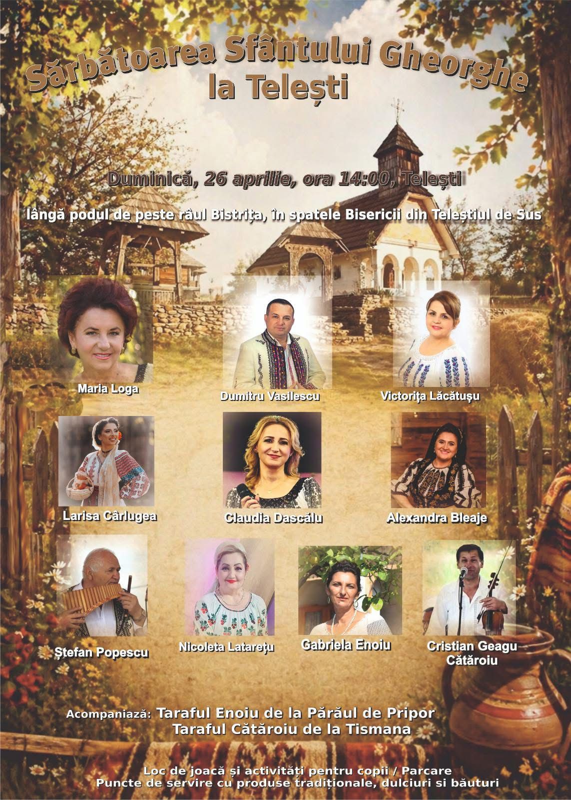 Muzică, joc și voie bună la Telești