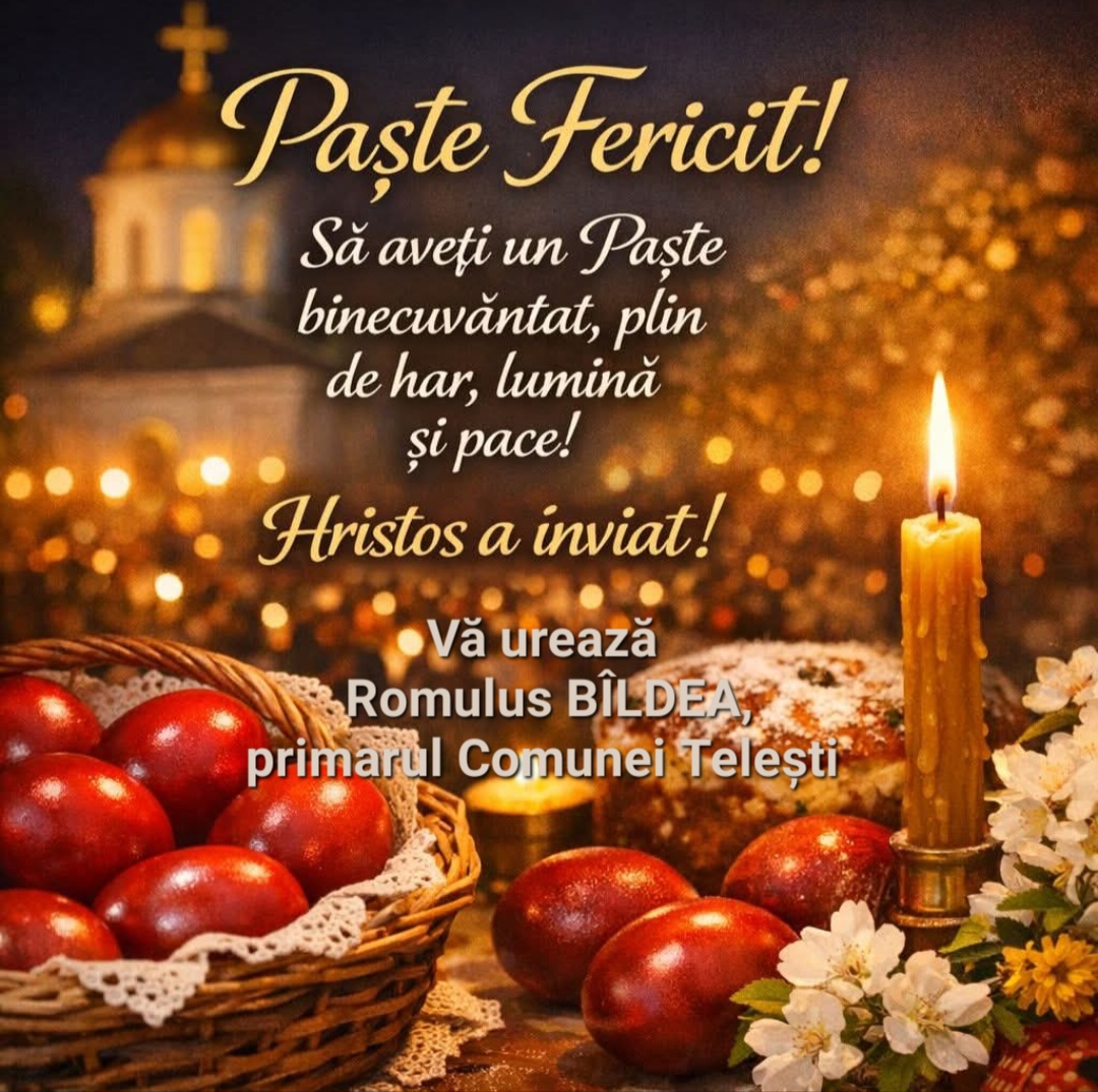 Felicitare Primăria Telești