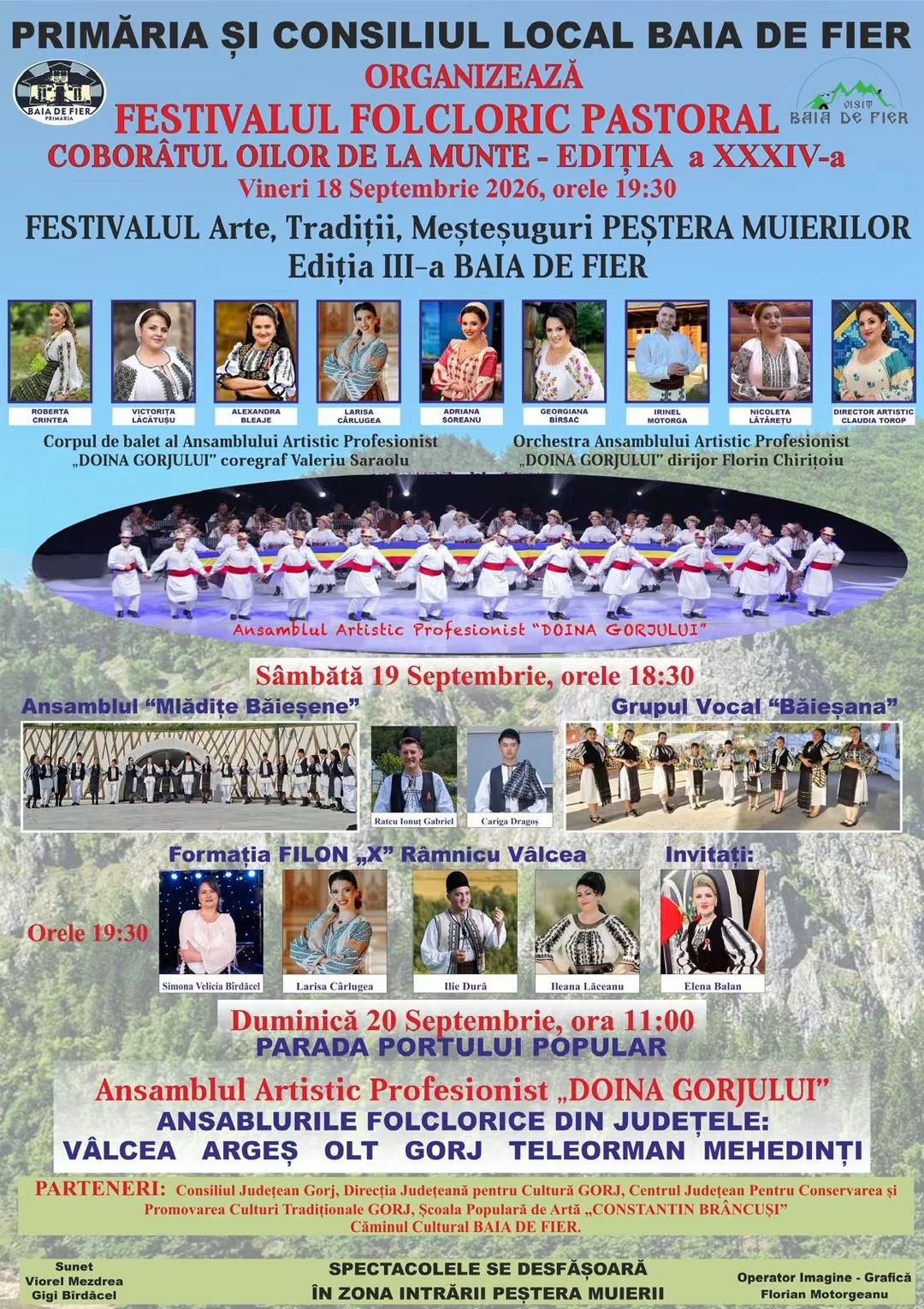 Festivalul dedicat oilor revine la Baia de Fier