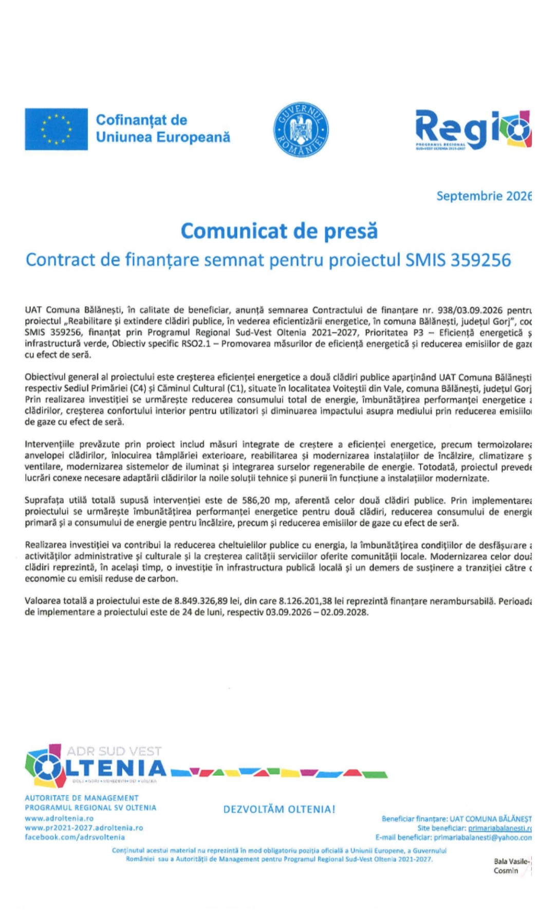 Bani mai puțini pentru întreținerea clădirilor publice